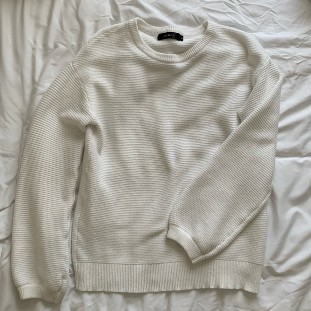 White Knit Sweater